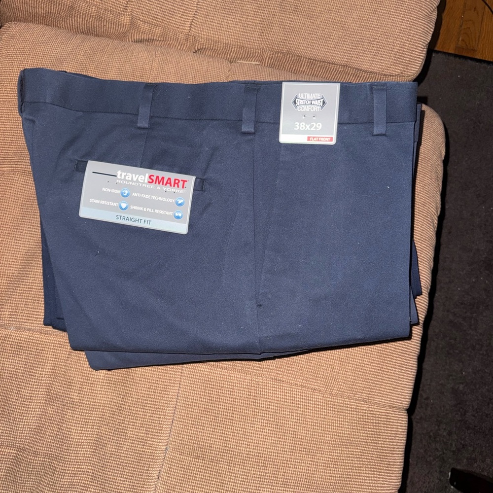 Roundtree & Yorke Navy Dress Pants